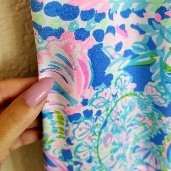 NWT Lilly Pulitzer Masey Romper multi dream team sz 00 - Picture 8 of 10